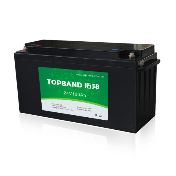24V100AH Rechargeable Lithium Battery Pack Light Weight , Lifepo4 Battery Pack Fast Charge