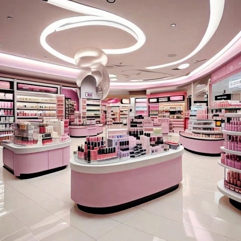 Beauty Shop Display Furnitures Eyelash Makeup Store Cosmetic Display  showcase
