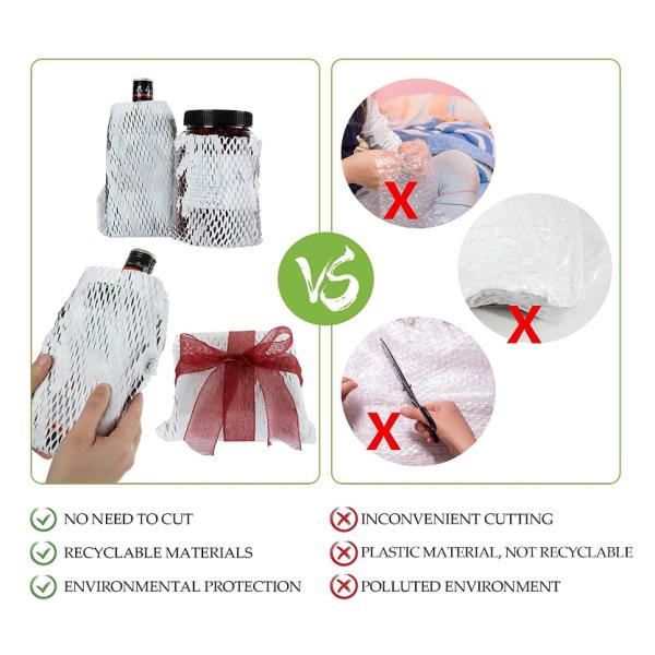 Custom Size Honeycomb Wrapping Paper Pure Wood Wrapping Paper Rolls White