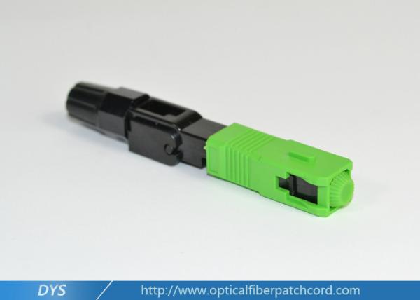 ROHS quick connect multimode fiber optic connector Insert loss ≤0.2dB