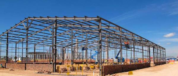 Environment Friendly Prefabricated Steel Frame For School , Bus Station