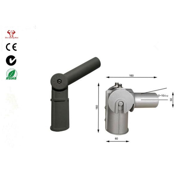 50mm 60mm Led Street Light Fixtures Adjustable Angle Pite Bolt / Adaptor