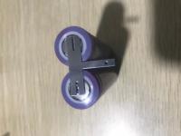 18650 Bateria soldada com fita de níquel revestida para bateria de banco de energia