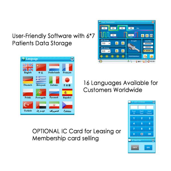 CE Approval Medical IPL Laser Hair Removal Machine With One Handle