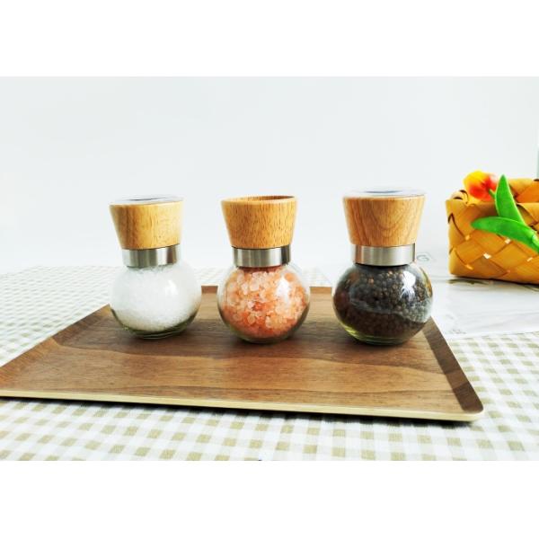 Molino de molienda de sal de vidrio tapa de molienda ajustable con núcleo de cerámica