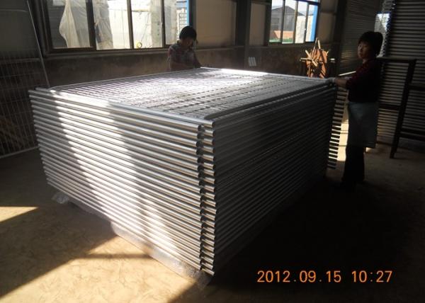 Safety Temporary Fence Panels Hot Dipped Galvanised Metal Construction Fence Panels