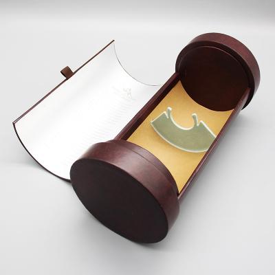 Yongjian China Factory Door Open Semicircle Bevel Cutting Gift Box Cardboard Paper Cylinder Wine Packaging Paper Tube