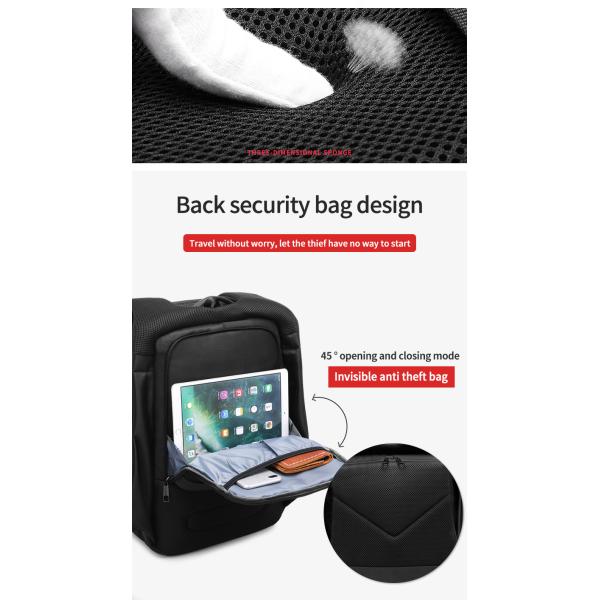 High quality products men's waterproof 17 inch Laptop Backpack Travel Business Backpack