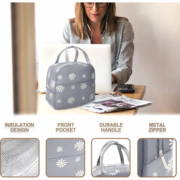 Cooler Cute Insulated Tote Lunch Bags Keep Food Fresh For Travel School Picnic