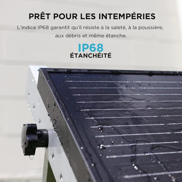 Monocrystalline 100 Watt Solar Panel Complete Black For Camper Boat Rimorchi Camper Marine