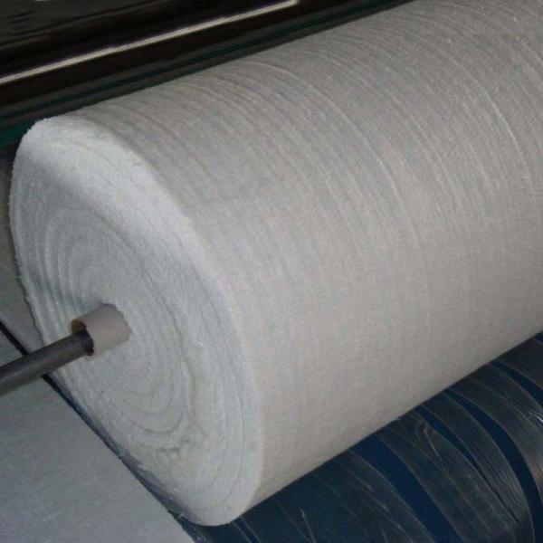 White color 3mm thickness fiberglass needle mat for insulation
