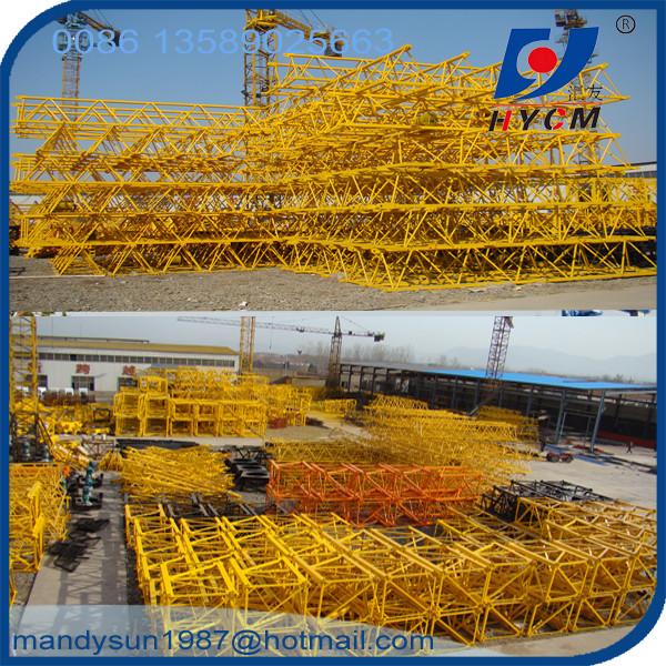 70m or 74m Boom Length 18tons 60m Freestanding Height QTP315 Flattop Topless Tower Crane