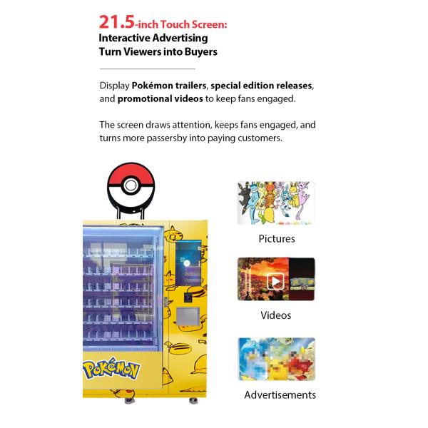 Customization At Your Fingertips IP TOY Vending Machine With 21.5 Inch Touch Screen And Multiple Payment Methods