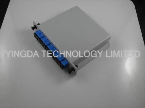 Gaveta do divisor do PLC da fibra óptica do ISO carregada com o conector do SC, 1 entalhe LGX Spltiter ótico