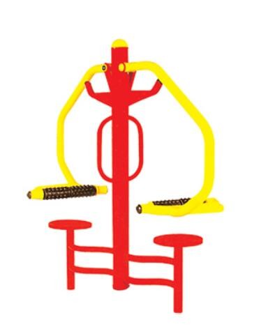 Double rod type friction back device for training the waist