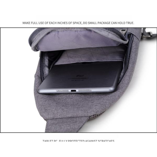 Fashion Crossbody Sling Backpack Large Capacity Sports Chest Bag For Men