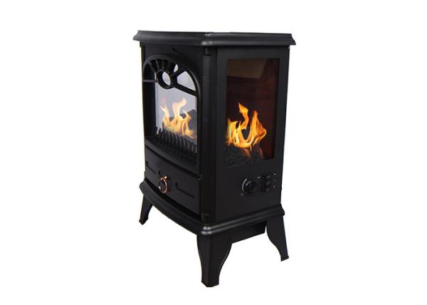 CE Approved Portable Electric Fireplace 3 Sided TPL-01 With Adjustable Flame Brightness