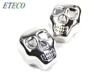 Halloween Party Stainless Steel Ice Cubes Fast Frozen Skull Head Design