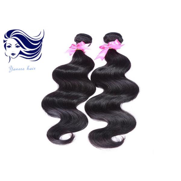 Light Black 18inch Human Hair Extensions Peruvian Deep Wave Virgin Hair
