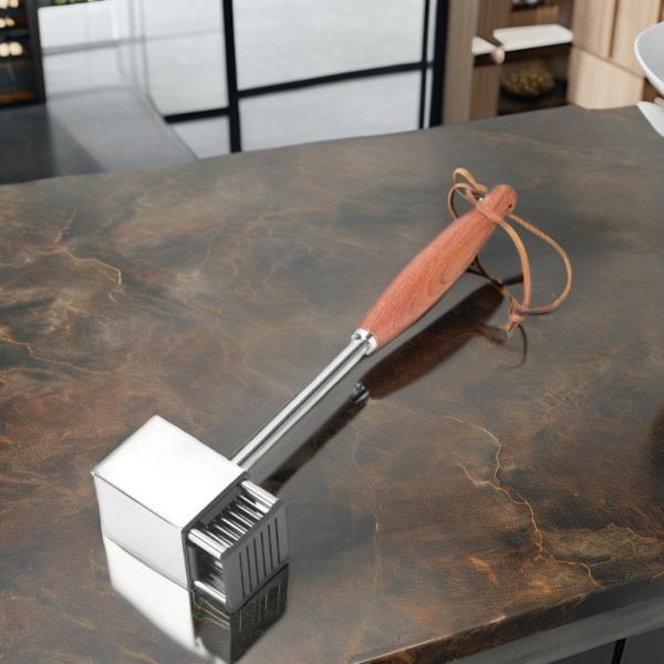 TV Shopping Commercial Buyer 36-Blade Needles Stainless Steel Meat Tenderizing Hammer