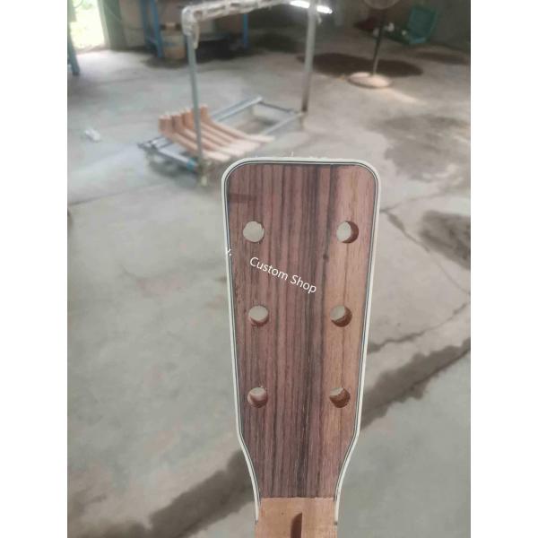 Custom AAAA All Solid Wood Round D Type Body Vintage Acoustic Dreadnought Guitar in Yellow