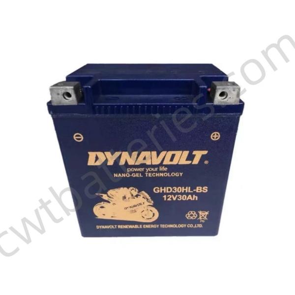 DYNAVOLT GHD30HL-BS Nano Gel AGM ATV Batteries 12V 30Ah Heavy Duty for Motorcycle