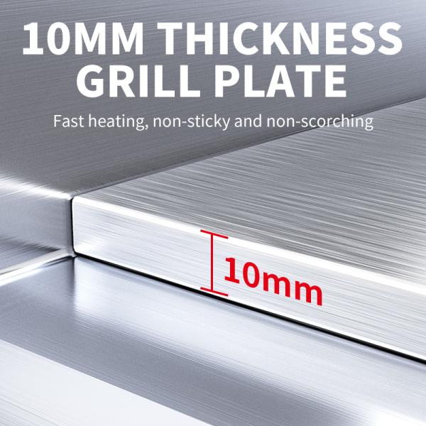 Kitchen Equipment Cast Iron Electric Grills and Electric Fryers for Teppanyaki Grill