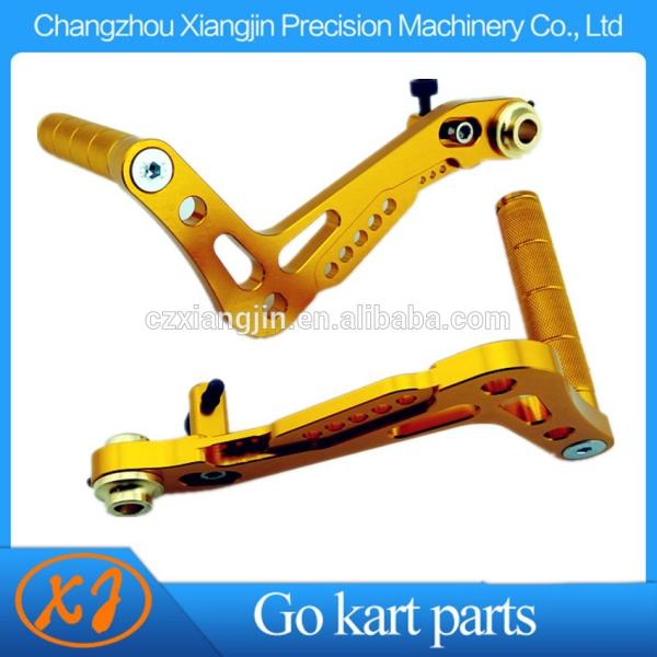 NEW !! CNC Machining Gold Anodized Aluminum Racing go kart pedals
