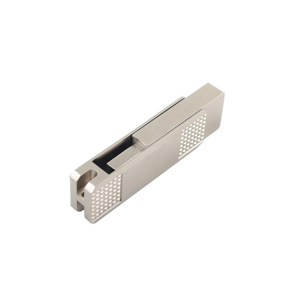 Silver Type C Metal USB Flash Drives Can 360 Degree Rotation With Password Protection