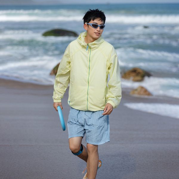 Custom UPF50+ Waterproof Windproof Outdoor Hooded Coat Sun Protection Jacket with Cool Touch