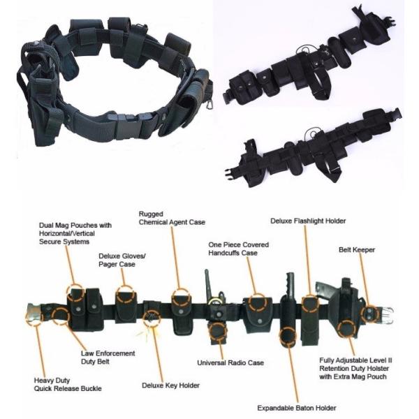 High Wear Resistance Military Duty Belt , Oxford Cloth Police Utility Belt