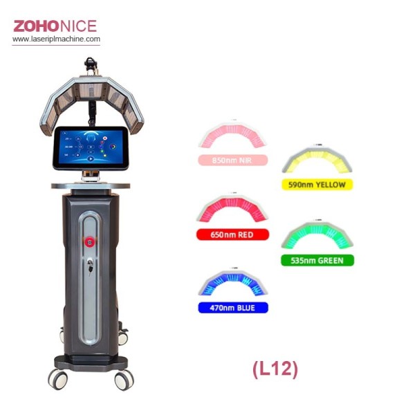 5 Colors 850nm NIR Skin Rejuvenation Acne Removal PDT LED Light Therapy Machine