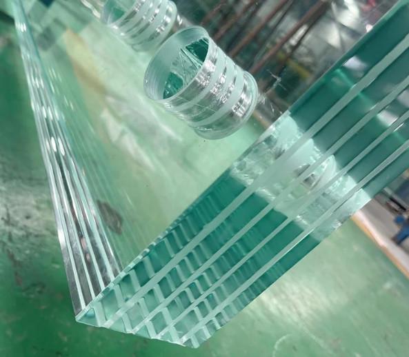 6.38-40.38mm PVB Clear Laminated Safety Glass Customized