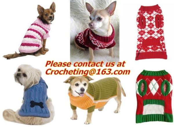 Knit Pet Sweater, Custom Knit Dog Sweater, hand knit dog sweaters, Dog Knitting Wool