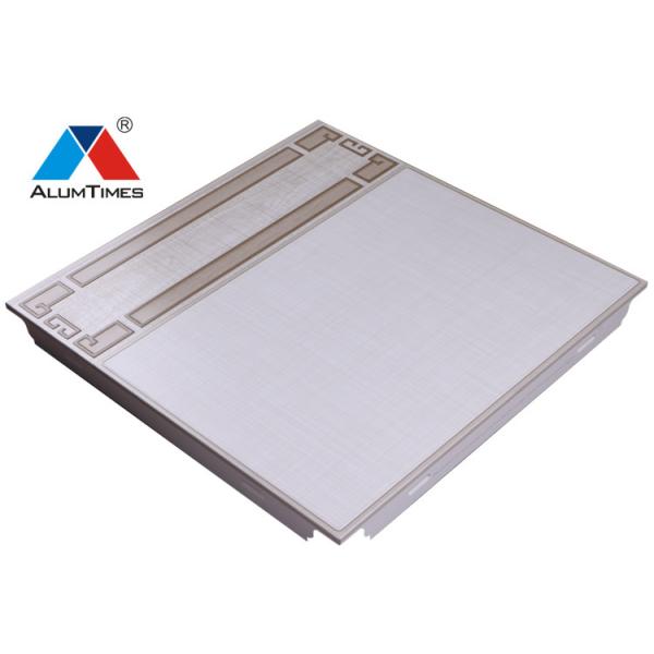 Durable House Interior False Ceiling , 30×30cm Indoor Aluminium Clip In Ceiling