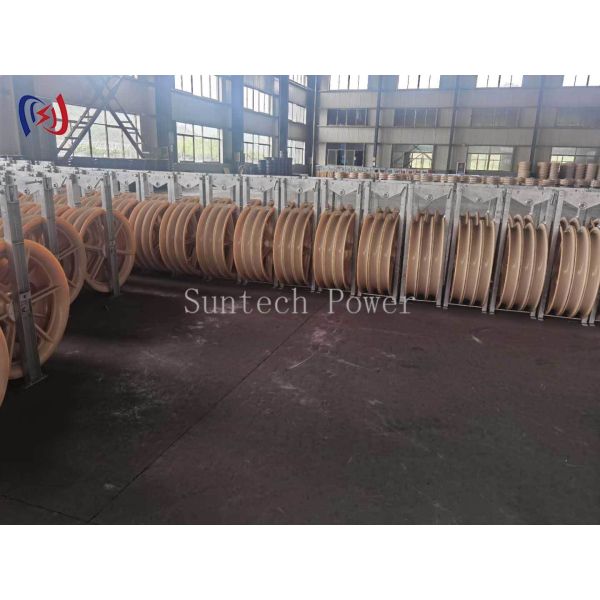 916mm Large Diameter Sheave Multi Sheave Conductor Pulley for Transmission Line Stringing