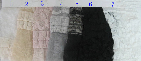 Novel Tulle Stretchable Lace Nylon Spandex Fabric , 130cm Width CY-LW0003