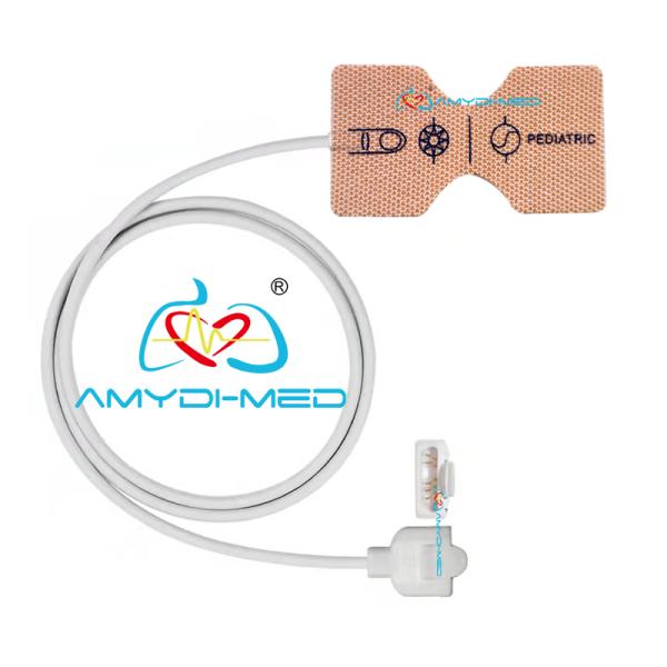 TPU Coated Pediatric SpO2 Sensor Masim OxiMa Nonwoven Rectangle 15P Disposable Oximeter Sensor