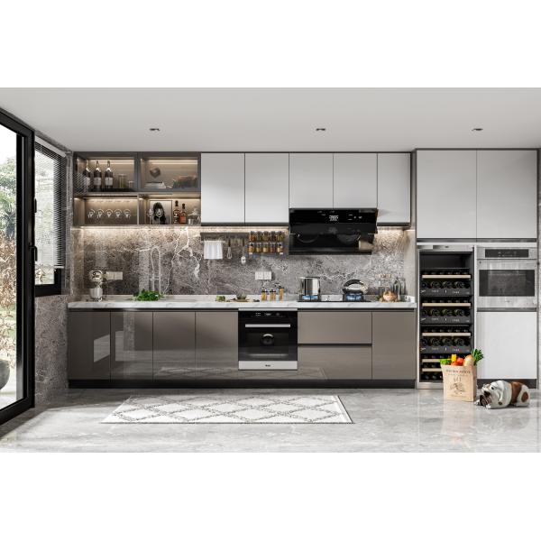 China Factory Customized Lacquered Wholesale Price Plywood Kitchen Cabinets
