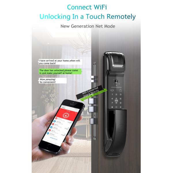Fingerprint Push Pull Smart Door Lock