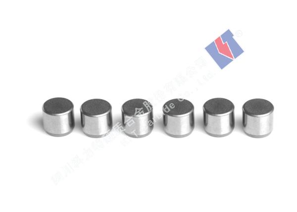 Grade Yg6 Yg8 Wear Resistant Tungsten Carbide Buttons Flat Type Long Life Span