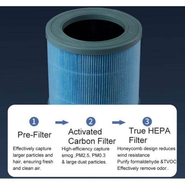 Мини небольшая белизна стола очистителя AP01 HEPA H13 воздуха домочадца 10000mAH