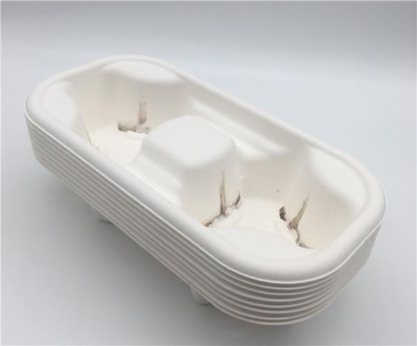 Diâmetro biodegradável impermeável 21.8cm 2 copos de suporte