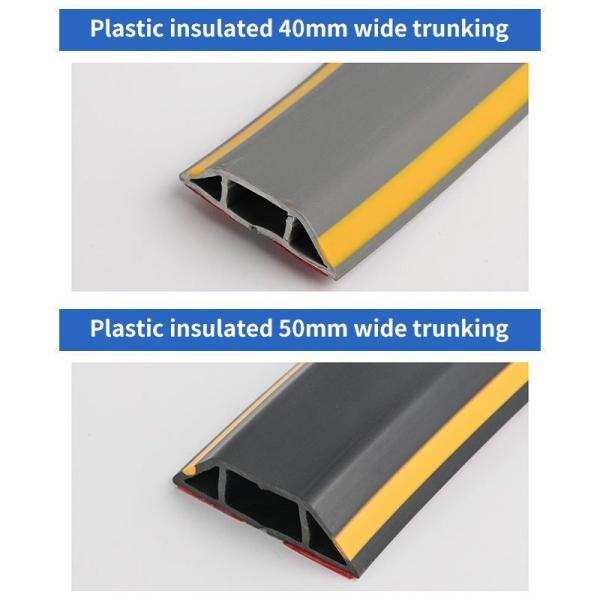 Brown Architecture PE Profile Customization PVC Cable Trunking Plastic Profiles