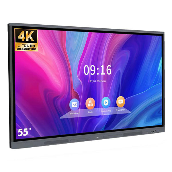 98 Inch Wall Mounted Interactive Touch Screen Whiteboard with 3840*2160 Resolution for Office Use