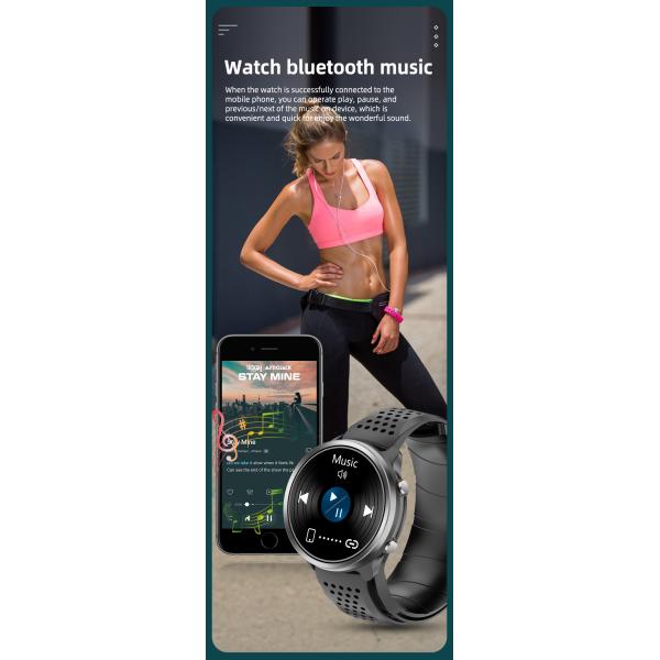 Montre intelligente P30 de moniteur de santé de tension artérielle d'ECG de pompe à air 1,3 pouces pour des soins de santé