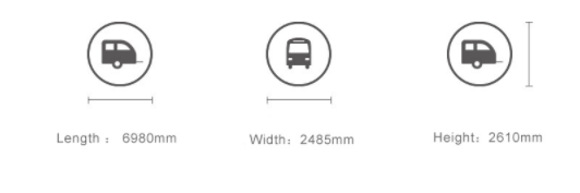 Трейлер каравана туриста ЭПА стандартный с задним варя холодильником кабины