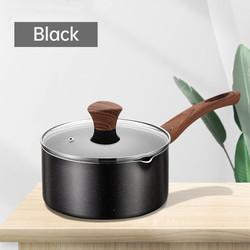 16 / 18 / 20cm Kitchen Sauce Pans Non Stick With Comfortable Wooden Handle