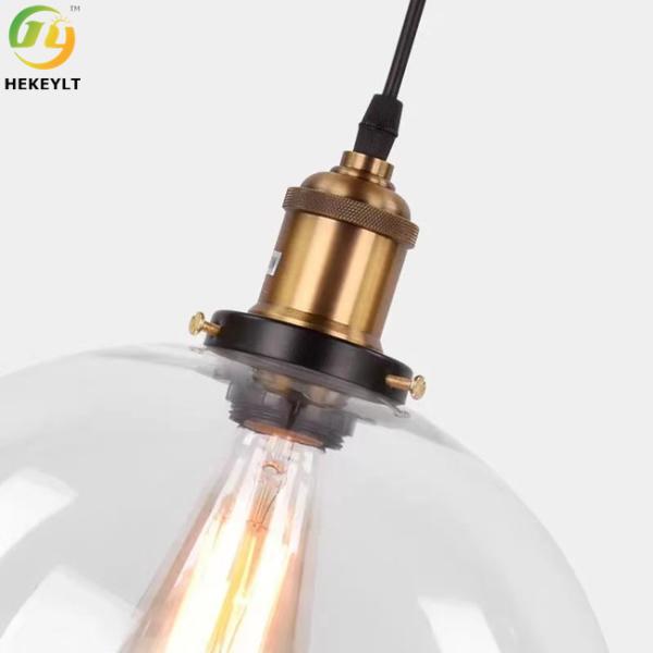 Modern Amber LED Glass Pendant Light 40 Watt For Home Hotel