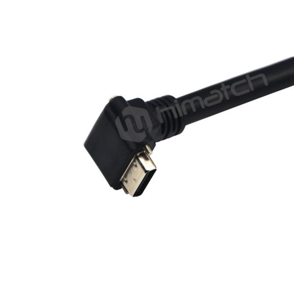 Mini PoCL Cable AIA standard SDR Right Angled to MDR CCD Camera Cable